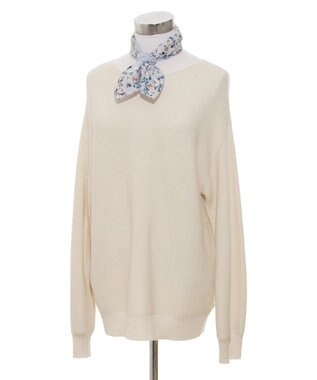 MOONBAT フルラ (FURLA) コットンプチスカーフ 50cm×50cm グレー