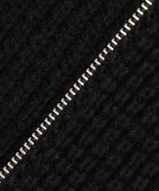 UNFILO MENS 【男女兼用】ウールポップコーン ジップ ブルゾン ブラック