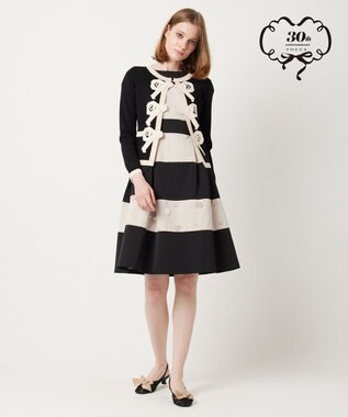 TOCCA 【Archive Collection】【洗える！】AURORA KNIT カーディガン ブラック×ベージュ系