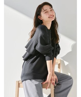 AMERICAN HOLIC バックフリルポンチプルオーバー Black