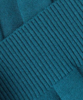 23区GOLF 【WOMEN】【WEB&一部店舗限定】ワイドリブ カラーニット ピーコックグリーン系