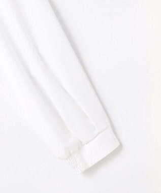 組曲 【KUMIKYOKU NAVY】コットンタッチシャーティングラッフルフレア ブラウス ホワイト系