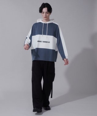 WEGO ドルマンポンチフードT（LS） ブルー