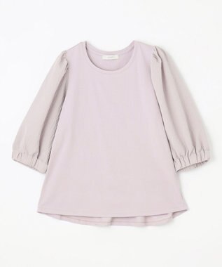 ANY 布帛コンビプルオーバー グレー