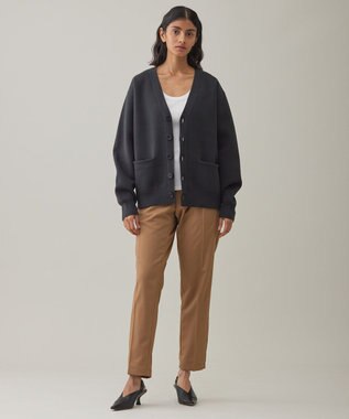 UNFILO MENS 【男女兼用/新色追加】スウェットライク ニットカーディガン [24年秋冬商品] ダークグリーン