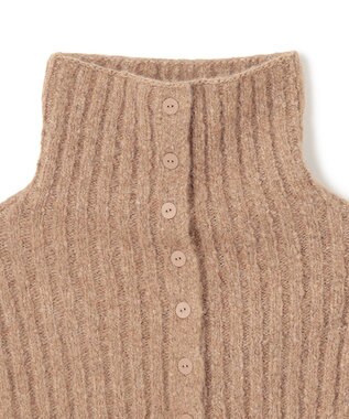 BEIGE， GLAIEULS / アルパカ混インターシャスヌード Milk tea