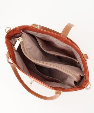 LA BAGAGERIE ひねり金具付きエレガンストート　Sサイズ レンガブラウン