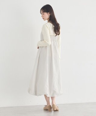 earth music&ecology バルーンキャミワンピース Ecru