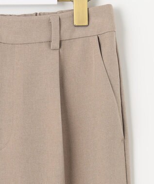 ANY SIS S 【セットアップ可】リネンライクポリエステル パンツ モカ