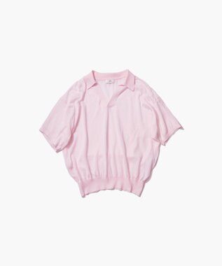 ATON COMPACT COTTON | スキッパーポロセーター PINK