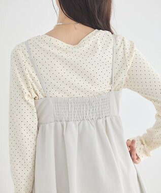 earth music&ecology バルーンキャミワンピース Ecru