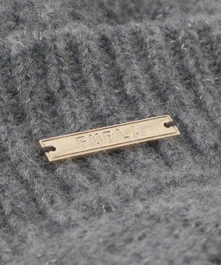 MOONBAT FURLA(フルラ) ラメ折り返しニットキャスケット【日本製】 グレー