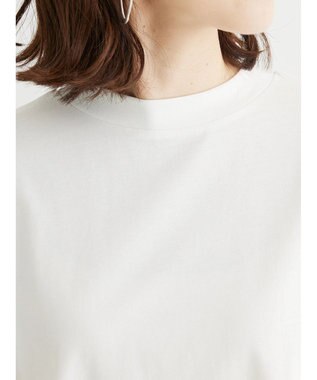 Green Parks 汗じみ防止Ｗカフスフレンチチュニック Off White