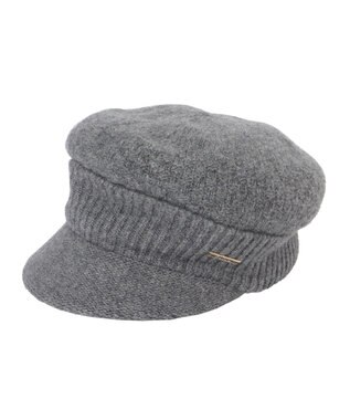 MOONBAT FURLA(フルラ) ラメ折り返しニットキャスケット【日本製】 グレー