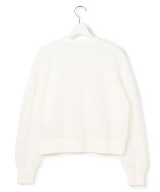 23区 L 【先行予約】ラッセルレース ニット カーディガン アイボリー系