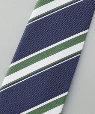 GOTAIRIKU GOTAIRIKU別注【日本製】シルク ネクタイ_レジメンタル柄 ネイビー系1