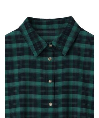 Green Parks ＥＧＯＩＳＴ　チェックロゴシャツチュニック Green
