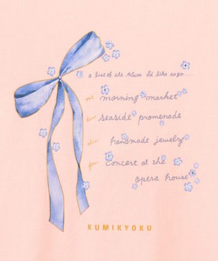 組曲 KIDS 【150-160㎝】リボンリスト Tシャツ ライトピーチ