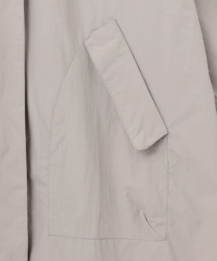 ANY フーデットレインコート グレー