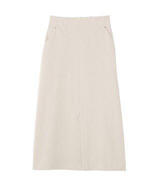YECCA VECCA ドライタッチナロースカート Light Beige