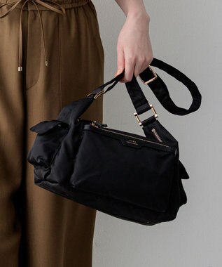 23区 ナイロン サイドポケット ショルダーバッグ