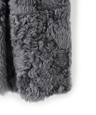 BEIGE， DANDEL / ミドル丈ムートンコート Md Gray