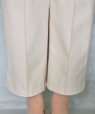 Tiaclasse 【日本製・洗える】すふれ起毛ワイドパンツ オフホワイト