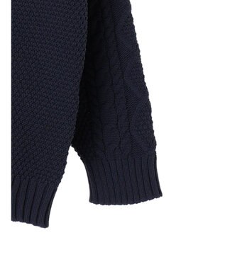 CRAFT STANDARD BOUTIQUE リサイクルポリエステルヘンリーネックプルオーバー Navy