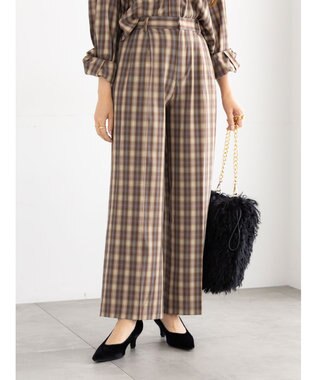 Te chichi チェックスラックス（セットアップ可）《2025Autumn catalog item》