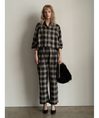 Te chichi チェックスラックス（セットアップ可）《2025Autumn catalog item》