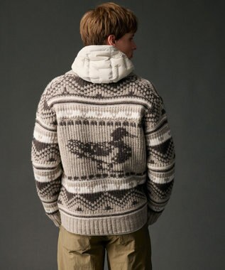 JOSEPH ABBOUD MOUNTAIN 【ペルー産ハイランドウール100％】ハイランドウールカウチンセーター ベージュ系7