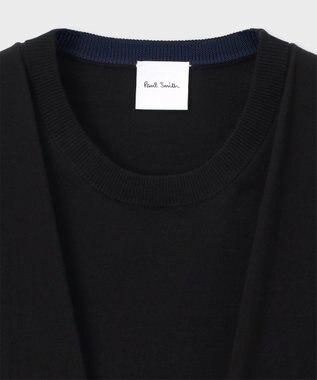 Paul Smith スリーブデザイン ノースリーブニット ブラック