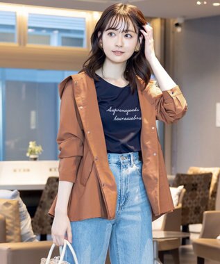 Tiaclasse 【新色追加・洗える】マウンテンフレアパーカー レンガ