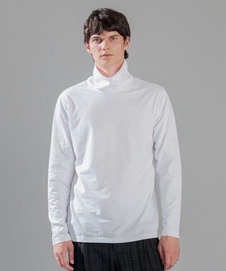 JOSEPH HOMME スビンソフトジャージー　タートルネックカットソー ホワイト系