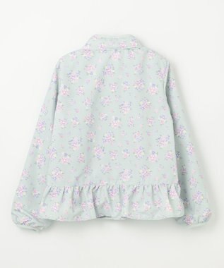 ANY KIDS 裾ペプラム 花柄 ブルゾン ミント系