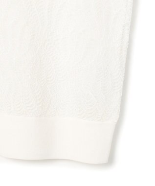 23区 L 【先行予約】ラッセルレース ニット カーディガン アイボリー系