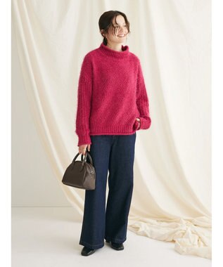 CRAFT STANDARD BOUTIQUE バスケットモールスタンドネックプルオーバー Pink