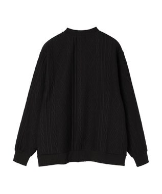 CRAFT STANDARD BOUTIQUE ケーブル柄カットカーディガン1 Black