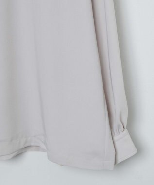 WEGO トロミBIGバンドカラーシャツ ライトベージュ