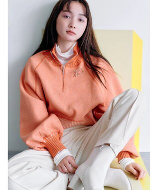 Green Parks ＫＢＦ２ｗａｙクロップドスウェットライクプルオーバー Orange