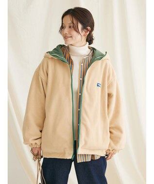 CRAFT STANDARD BOUTIQUE ナイロン×裏フリースリバーシブルブルゾンＬ／Ｓ Green