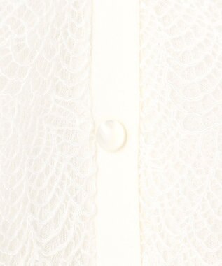 23区 L 【先行予約】ラッセルレース ニット カーディガン アイボリー系