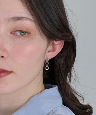 Phoebe 〈痛くないシリーズ/金属アレルギー対応〉ボールドチェーンライトフィットイヤリング　シルバー/ニッケルフリー シルバー