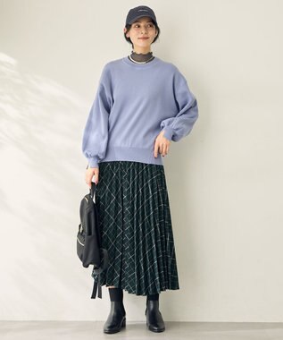 ANY スウェットライクニット ライトブルー