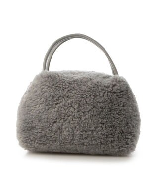 UNBILLION カシュカシュ cachecache / ボアボックスミニトートバッグ ライトグレー