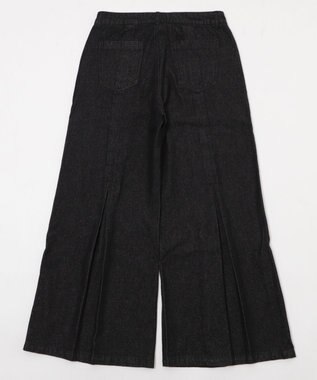 WEGO センタータックバギーフレアデニム デニムブラック