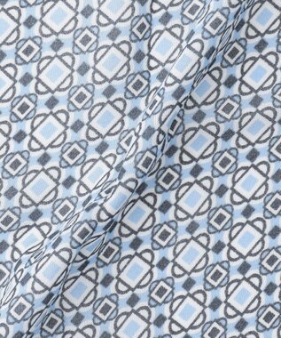 JOSEPH ABBOUD 【ドイツ/bugatti×V.FRAAS】ビンテージタイルモチーフ ストール サックスブルー系7