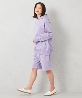 JOSEPH ABBOUD MOUNTAIN 【SPACE／UNISEX】オーガニックコットン使用 ヴィンテージインレー パーカー ライラック系