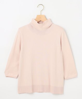 組曲 【6色展開・UVケア】モダンタートルニット ピンクベージュ系