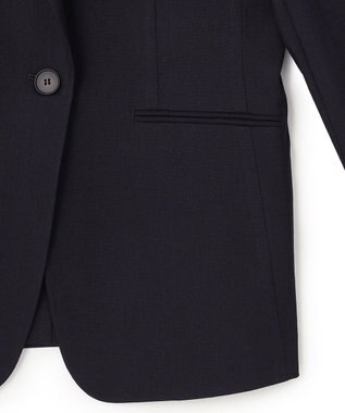 23区 【セットアップ対応/洗える】アイアスマットストレッチ テーラード ジャケット ネイビー系